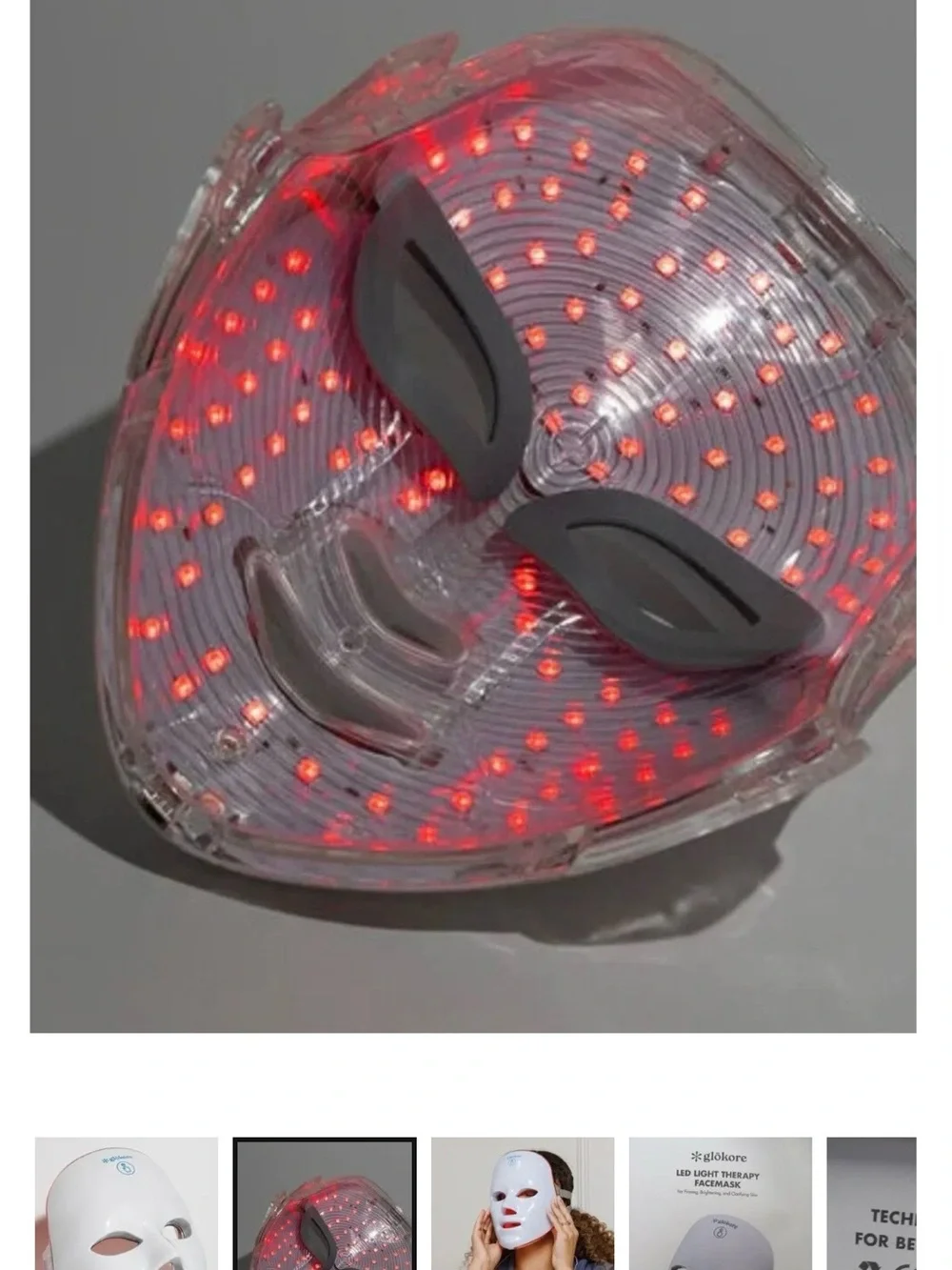 GLOKORE Wireless LED Face Mask NIB